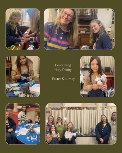 Decorating HTB Easter Saturday